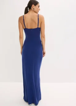 Robe de soirée avec dentelle et sequins brodés