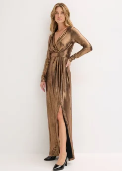 Robe de soirée en jersey fin et brillant