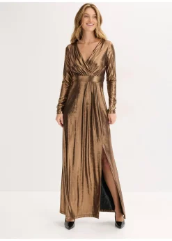 Robe de soirée en jersey fin et brillant