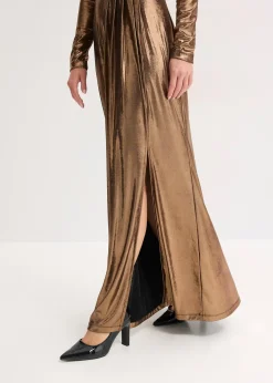 Robe de soirée en jersey fin et brillant