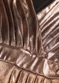 Robe de soirée en jersey fin et brillant