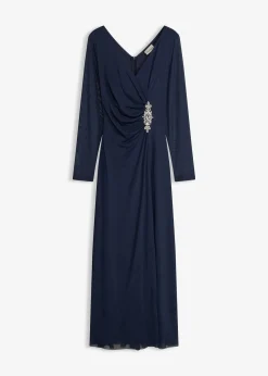 Robe de soirée en tulle délicat avec des strass