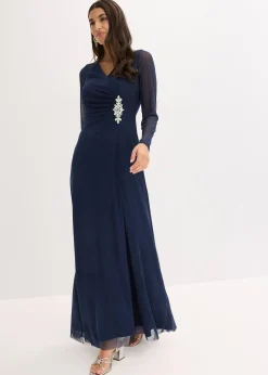 Robe de soirée en tulle délicat avec des strass