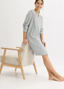 Robe d’intérieur en douce maille côtelée