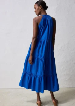 Robe en coton et soie