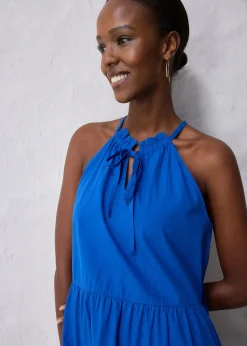 Robe en coton et soie