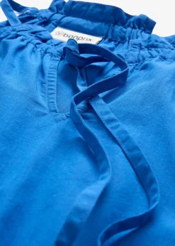 Robe en coton et soie