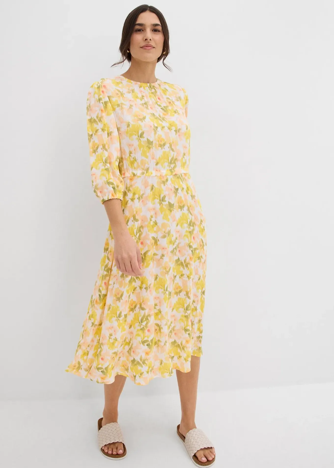 Robe en crépon de viscose