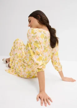 Robe en crépon de viscose