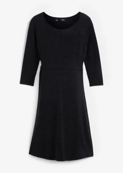 Robe 2en1 de grossesse et d'allaitement avec fil brillant