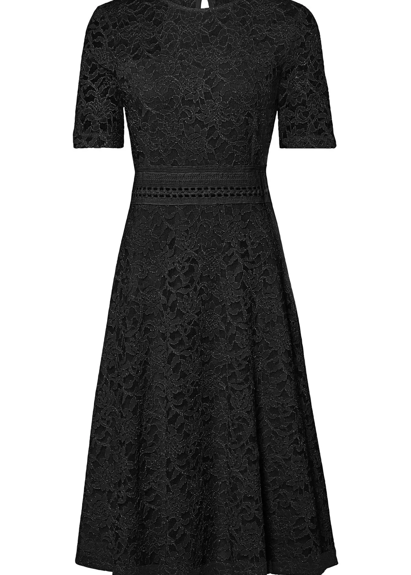 Robe en dentelle avec empiècement crochet