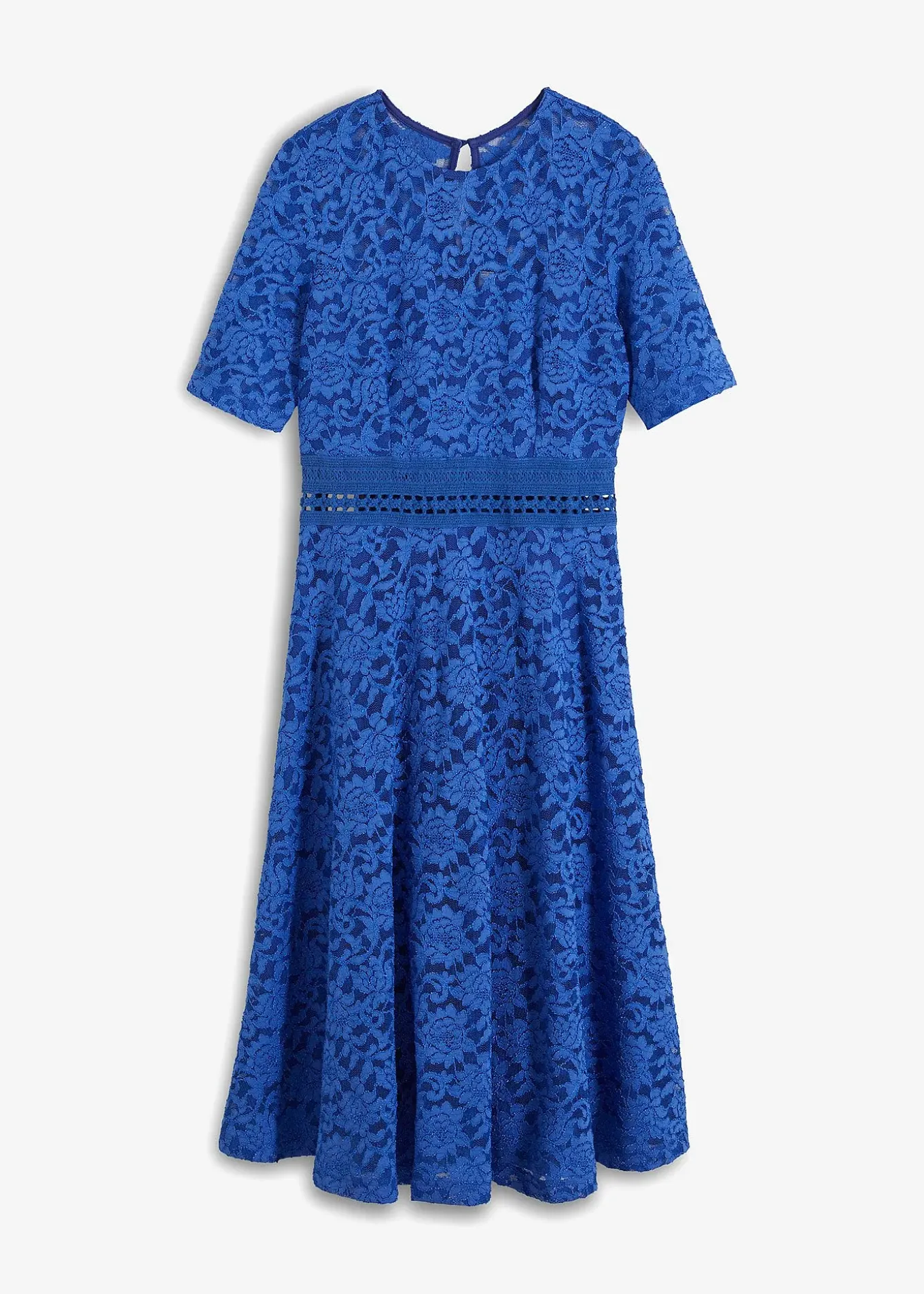 Robe en dentelle avec empiècement crochet