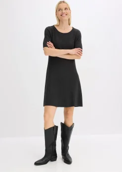 Robe en douce maille de viscose mélangée