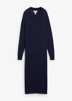 Robe en fine maille de viscose mélangée