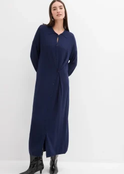 Robe en fine maille de viscose mélangée