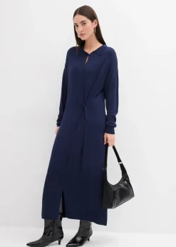 Robe en fine maille de viscose mélangée