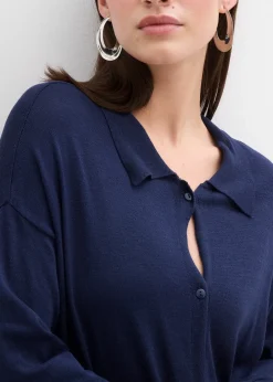 Robe en fine maille de viscose mélangée