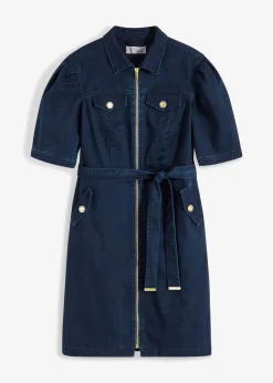 Robe en jean avec fermeture zippée
