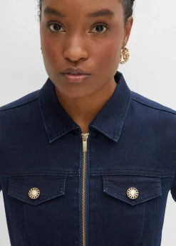 Robe en jean avec fermeture zippée