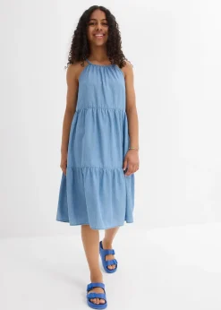 Robe en jean en coton fluide