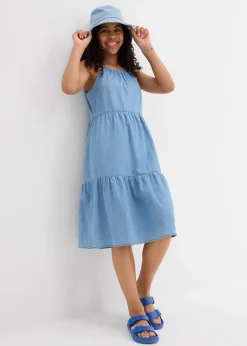 Robe en jean en coton fluide