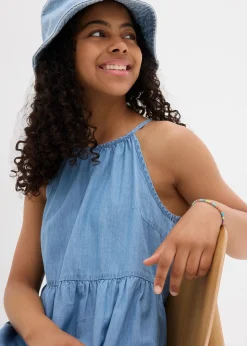 Robe en jean en coton fluide