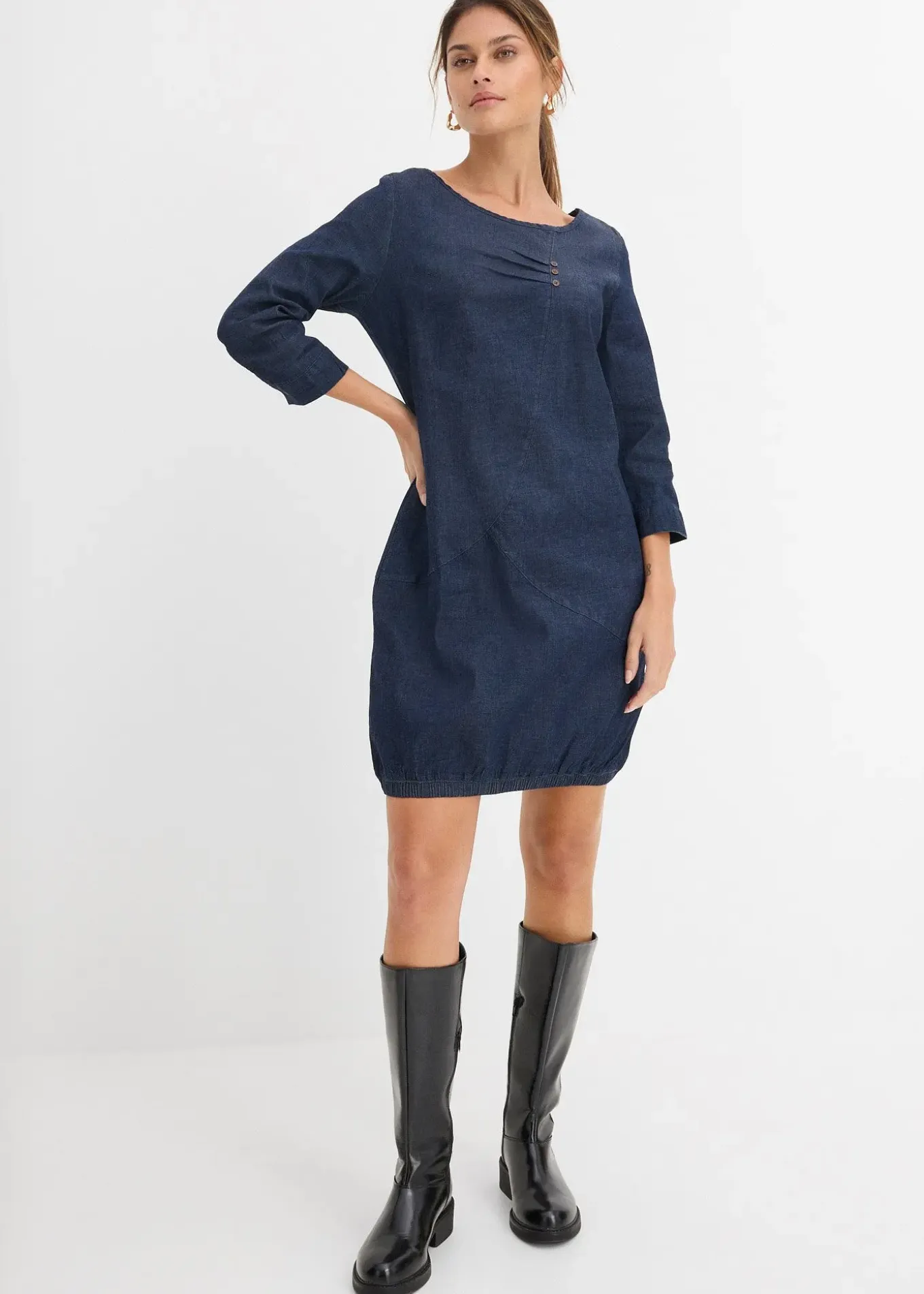 Robe en jean extensible