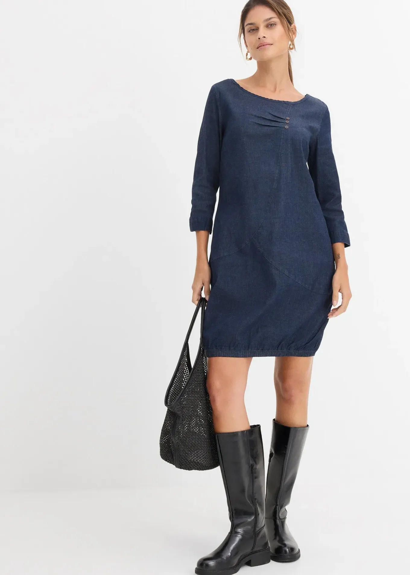 Robe en jean extensible