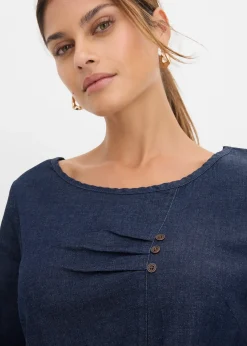 Robe en jean extensible