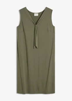 Robe en jersey à col lavallière