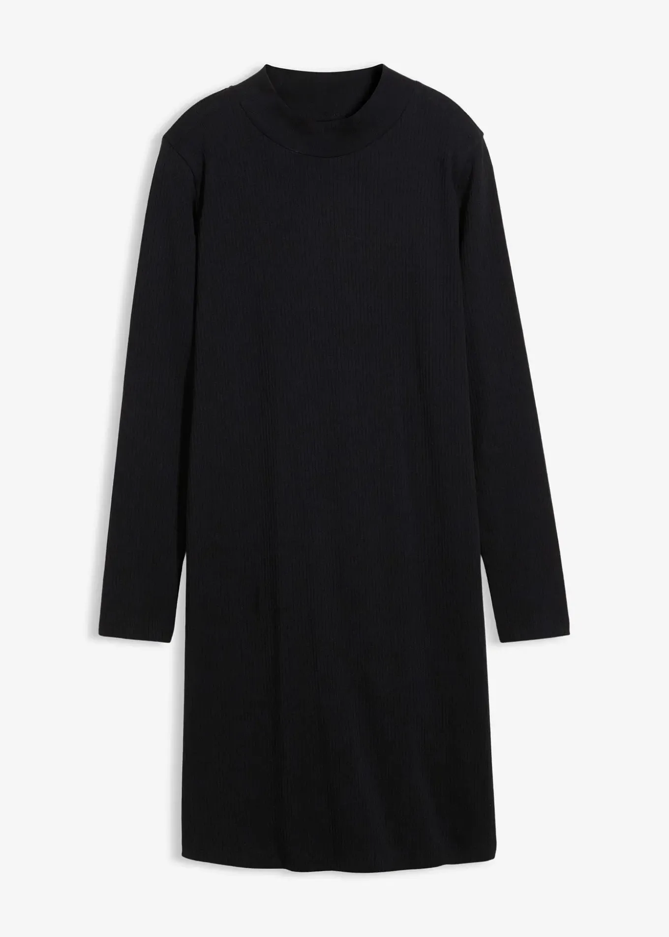 Robe en jersey à col montant