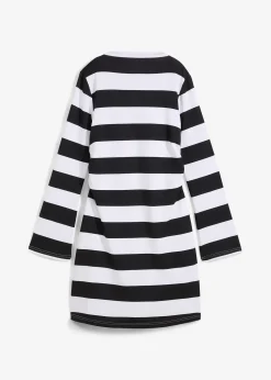 Robe en jersey à col montant