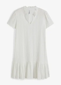 Robe en jersey à dentelle