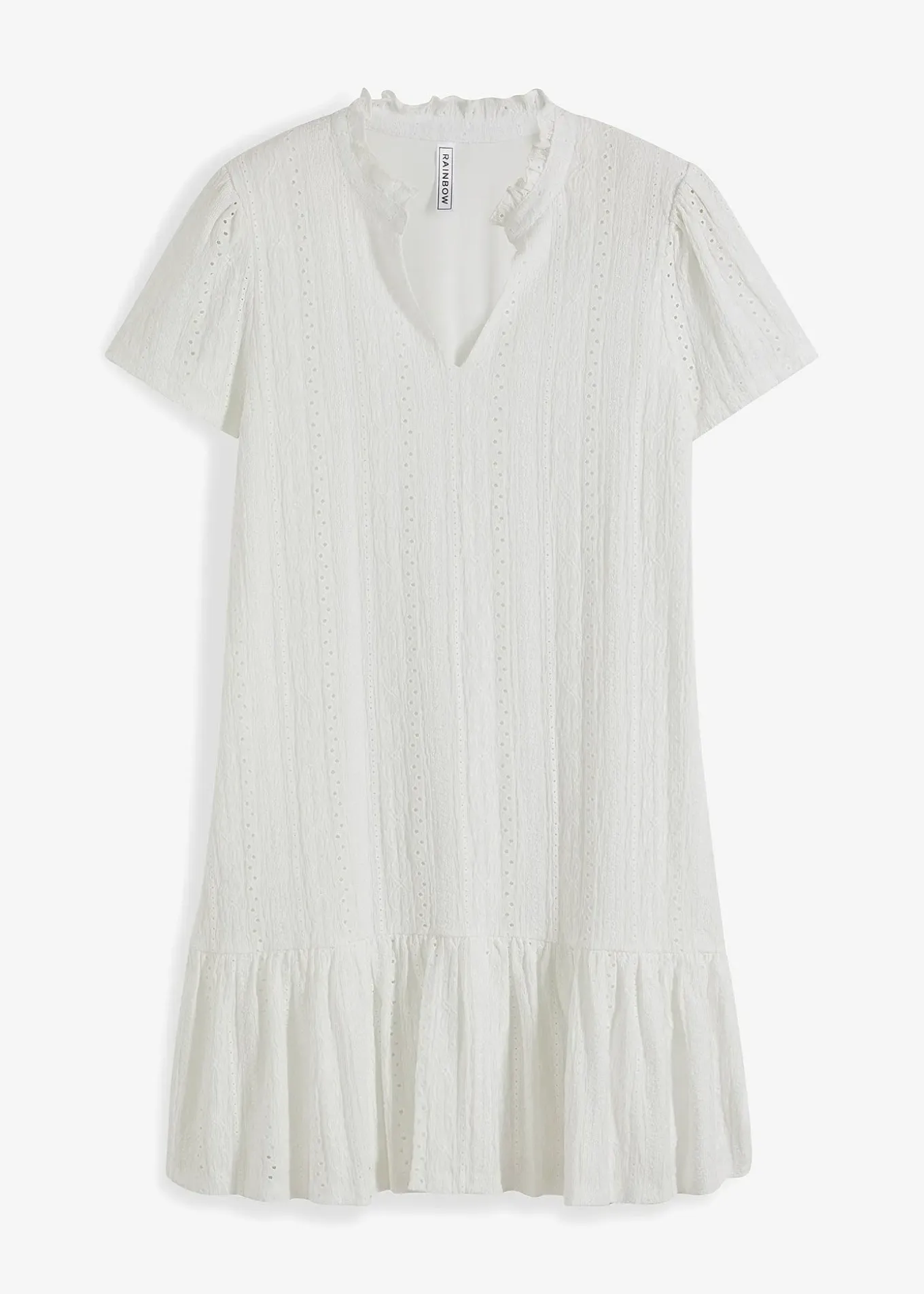 Robe en jersey à dentelle