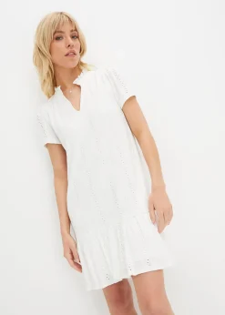 Robe en jersey à dentelle