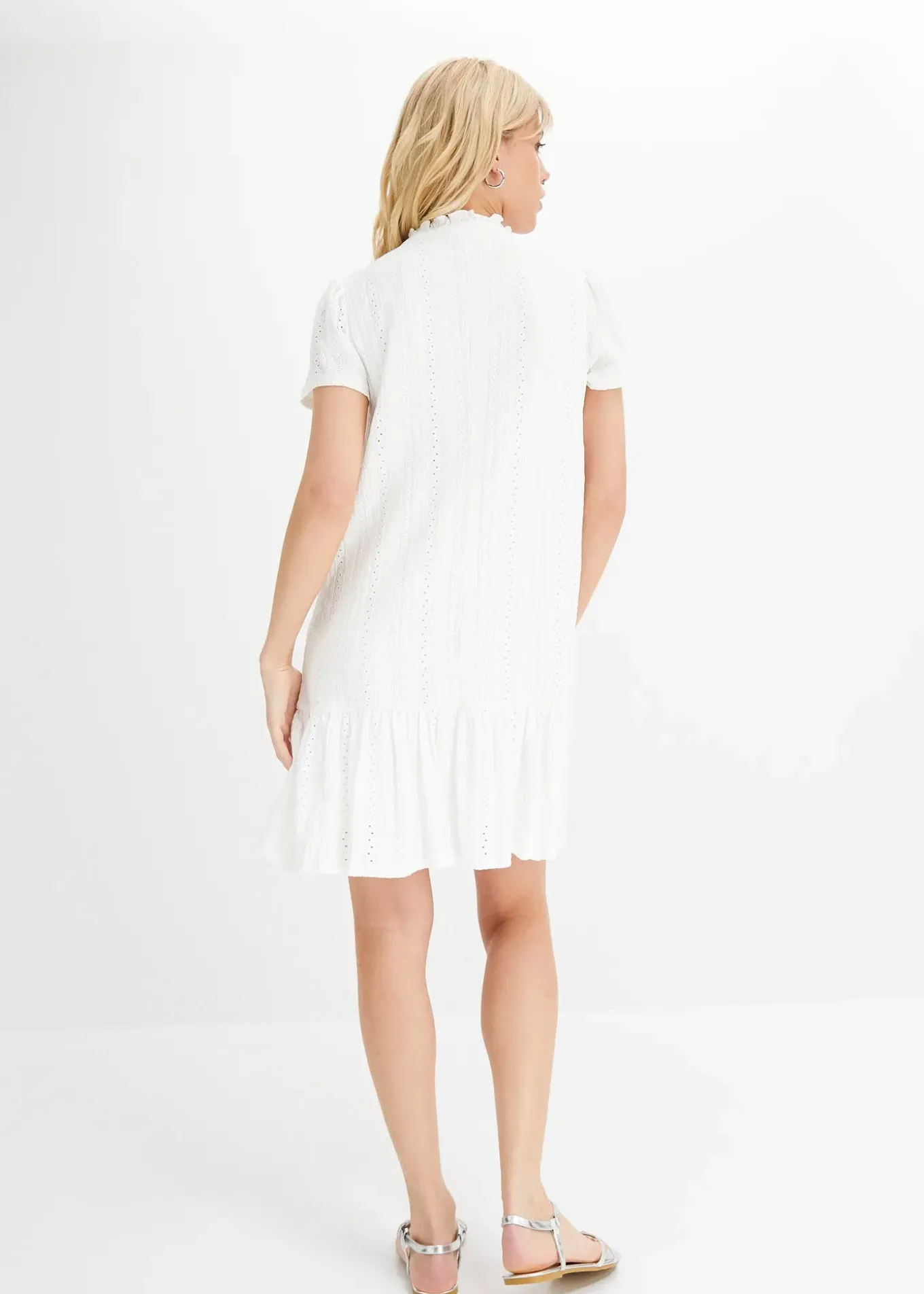 Robe en jersey à dentelle