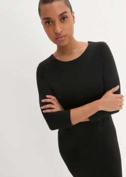 Robe en jersey à manches 3/4