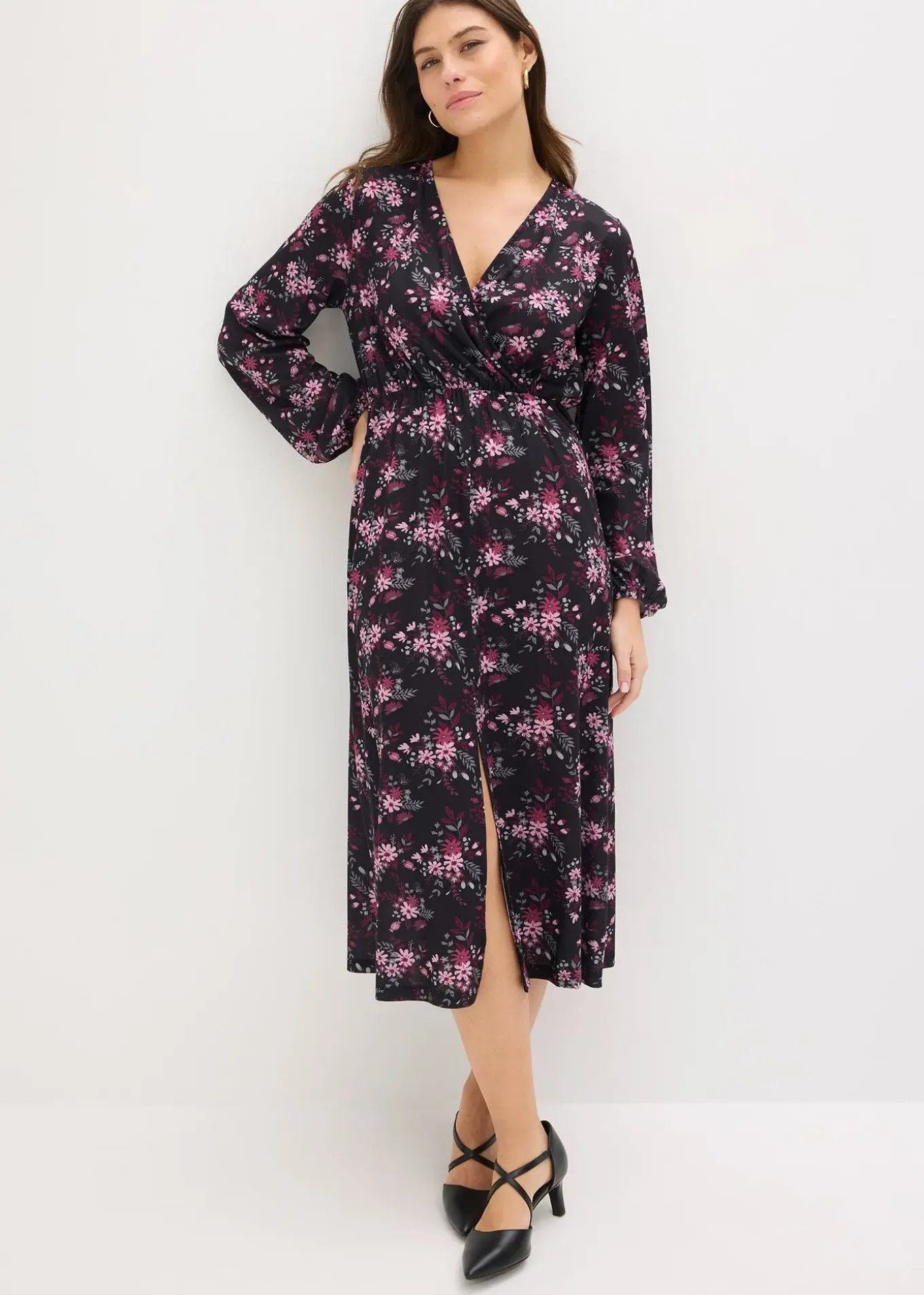 Robe en jersey à manches ballon