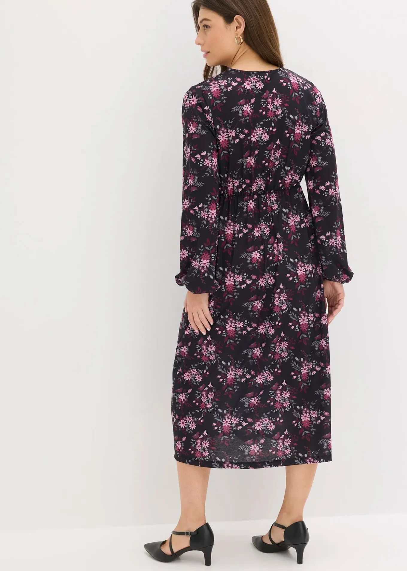 Robe en jersey à manches ballon