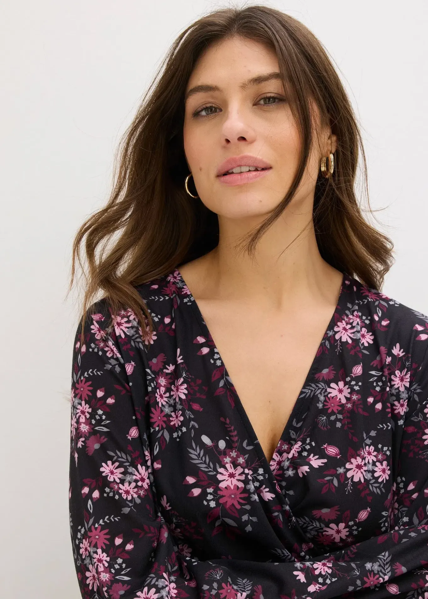 Robe en jersey à manches ballon