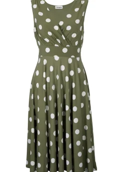 Robe en jersey à pois