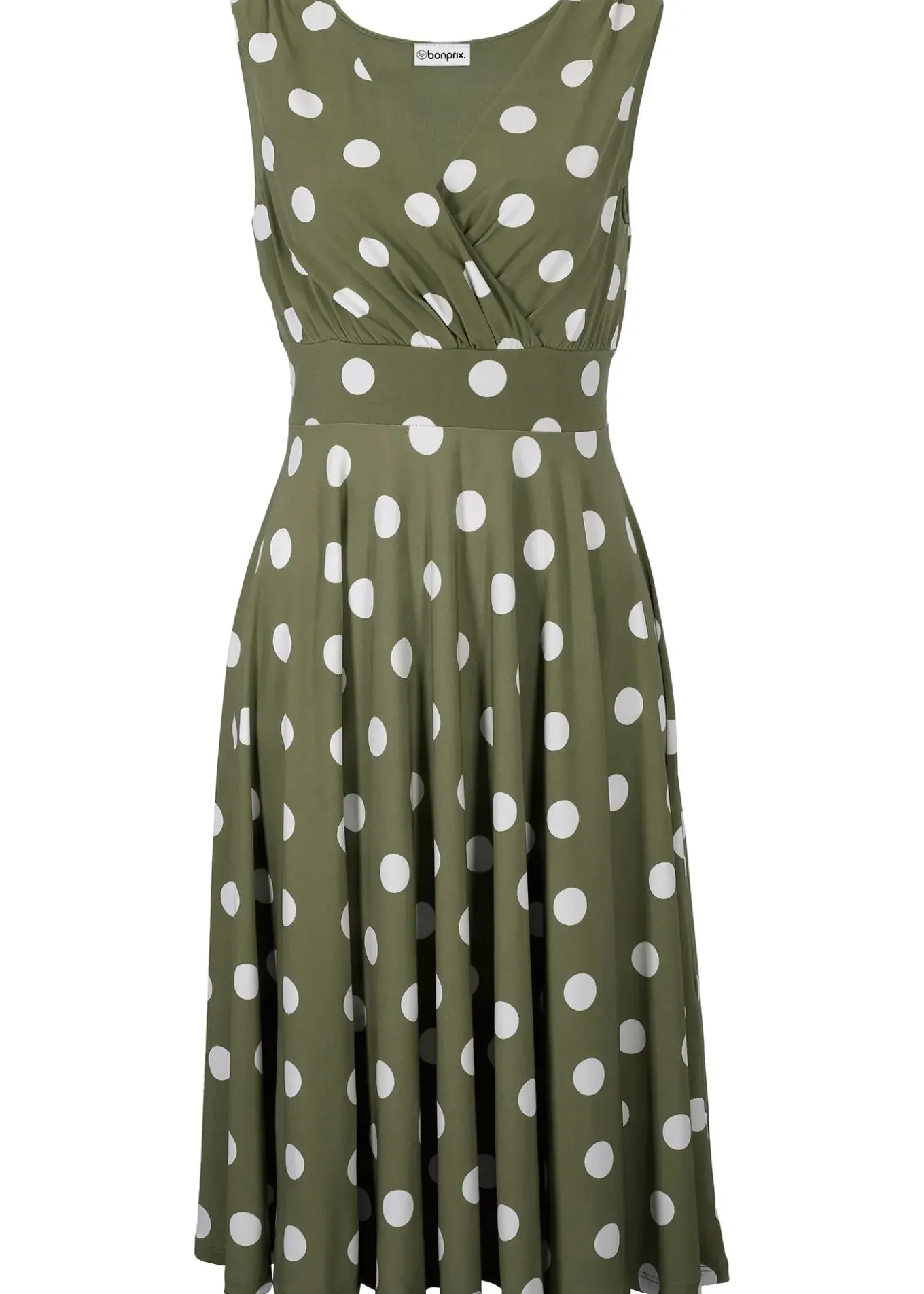 Robe en jersey à pois