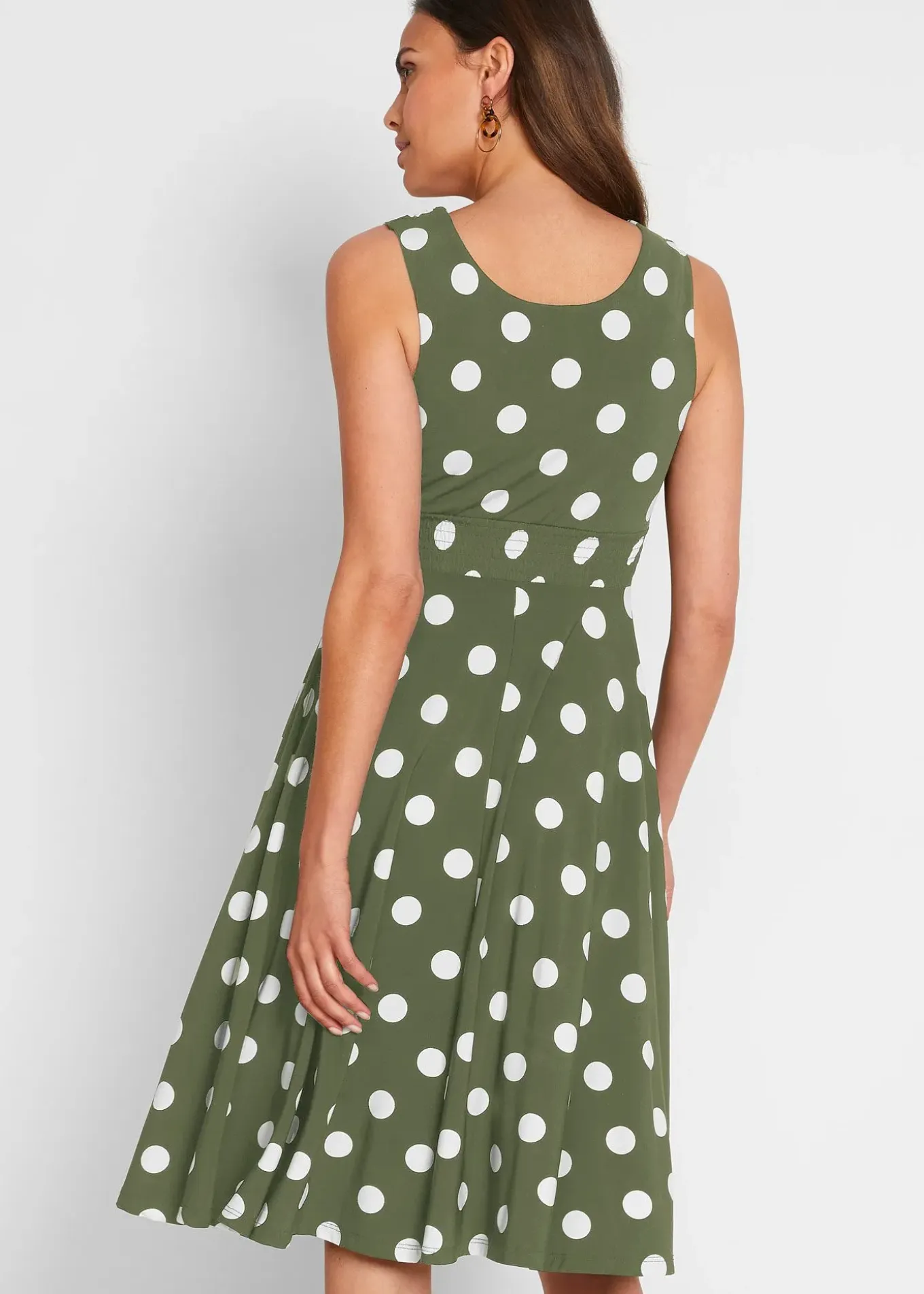 Robe en jersey à pois