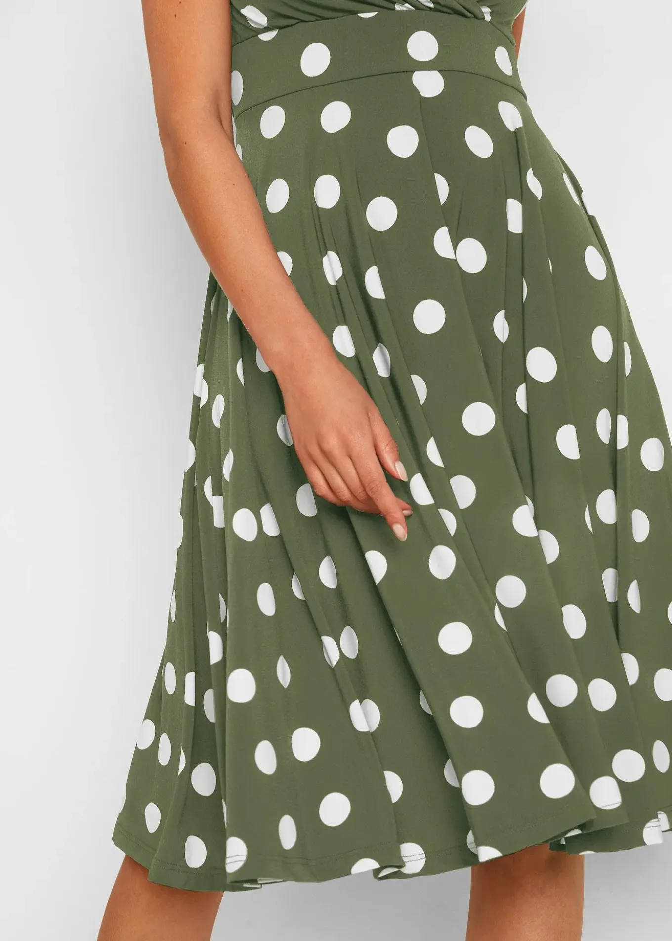Robe en jersey à pois