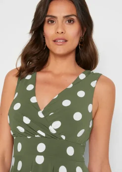 Robe en jersey à pois