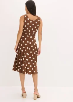 Robe en jersey à pois
