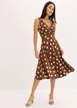 Robe en jersey à pois