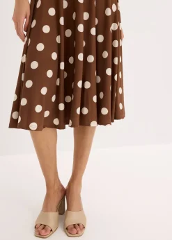 Robe en jersey à pois