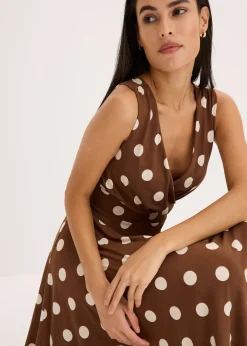Robe en jersey à pois