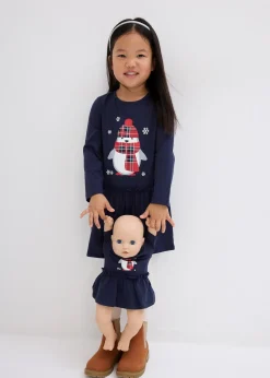 Robe en jersey + robe de poupée 100% coton (ens. 2 pces)